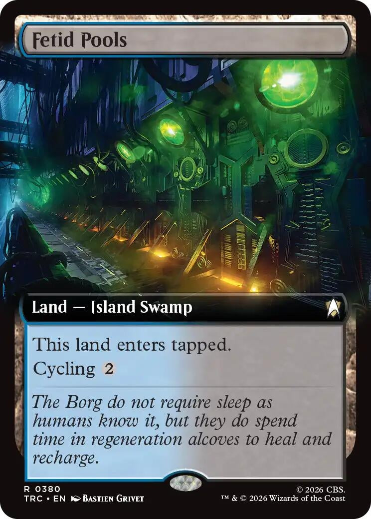Image for Fetid Pools (Extended Art) (380) [Commander: Star Trek] - Magic: The Gathering