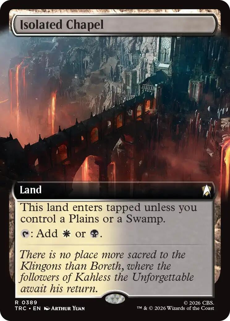Image for Isolated Chapel (Extended Art) (389) [Commander: Star Trek] - Magic: The Gathering