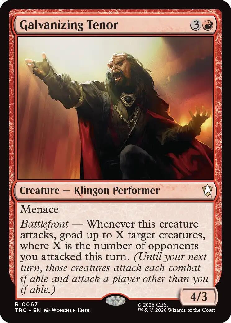 Image for Galvanizing Tenor [Commander: Star Trek] - Magic: The Gathering