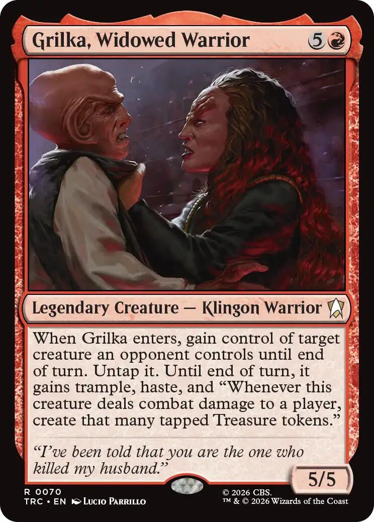 Image for Grilka, Widowed Warrior [Commander: Star Trek] - Magic: The Gathering