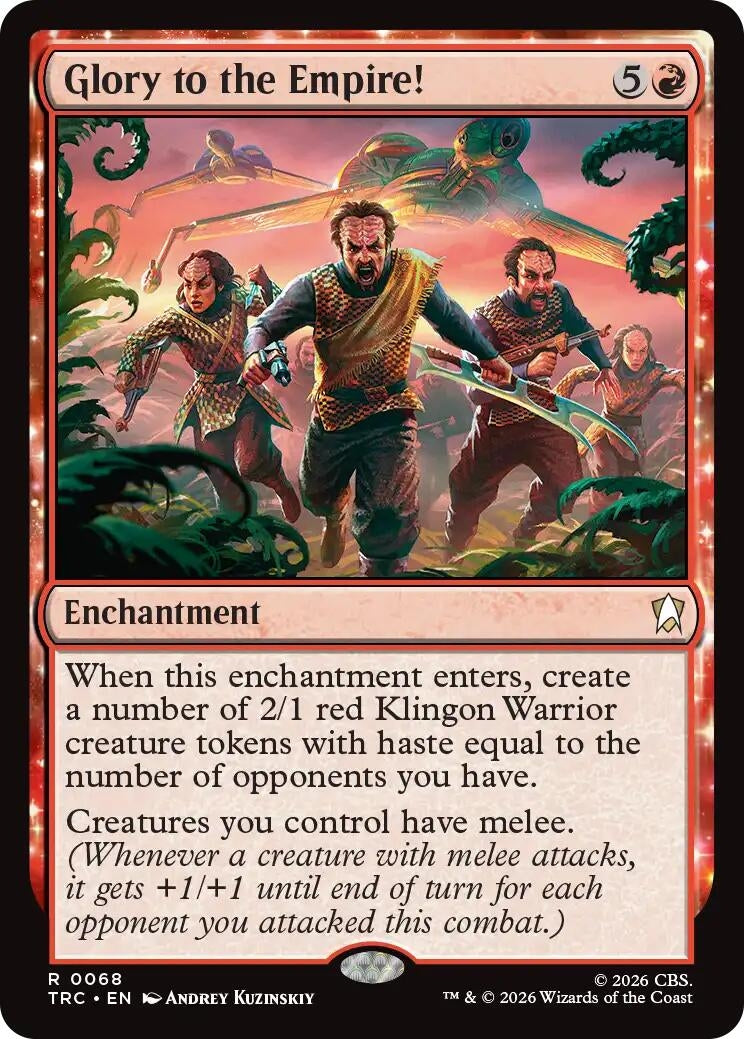 Image for Glory to the Empire! (Surge Foil) [Commander: Star Trek] - Magic: The Gathering