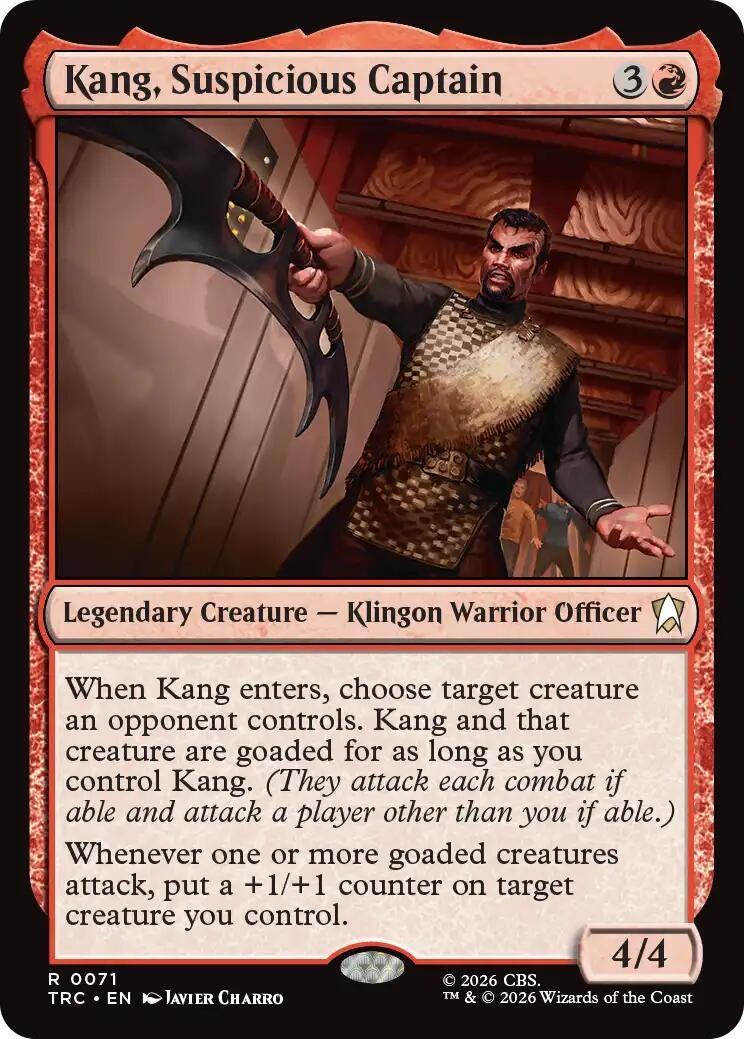 Image for Kang, Suspicious Captain (Surge Foil) [Commander: Star Trek] - Magic: The Gathering