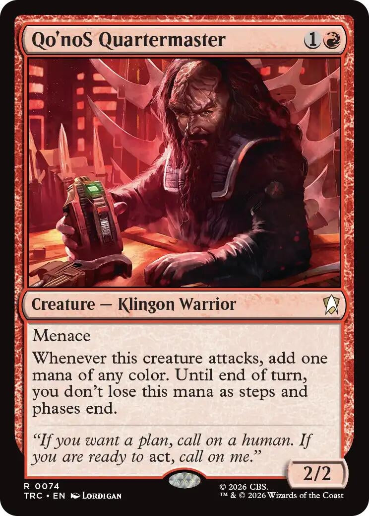 Image for Qo'noS Quartermaster (Surge Foil) [Commander: Star Trek] - Magic: The Gathering