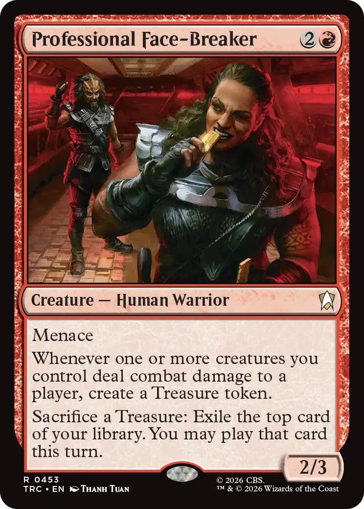 Image for Professional Face-Breaker (Surge Foil) [Commander: Star Trek] - Magic: The Gathering