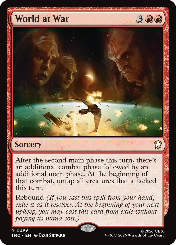 Image for World at War (Surge Foil) [Commander: Star Trek] - Magic: The Gathering