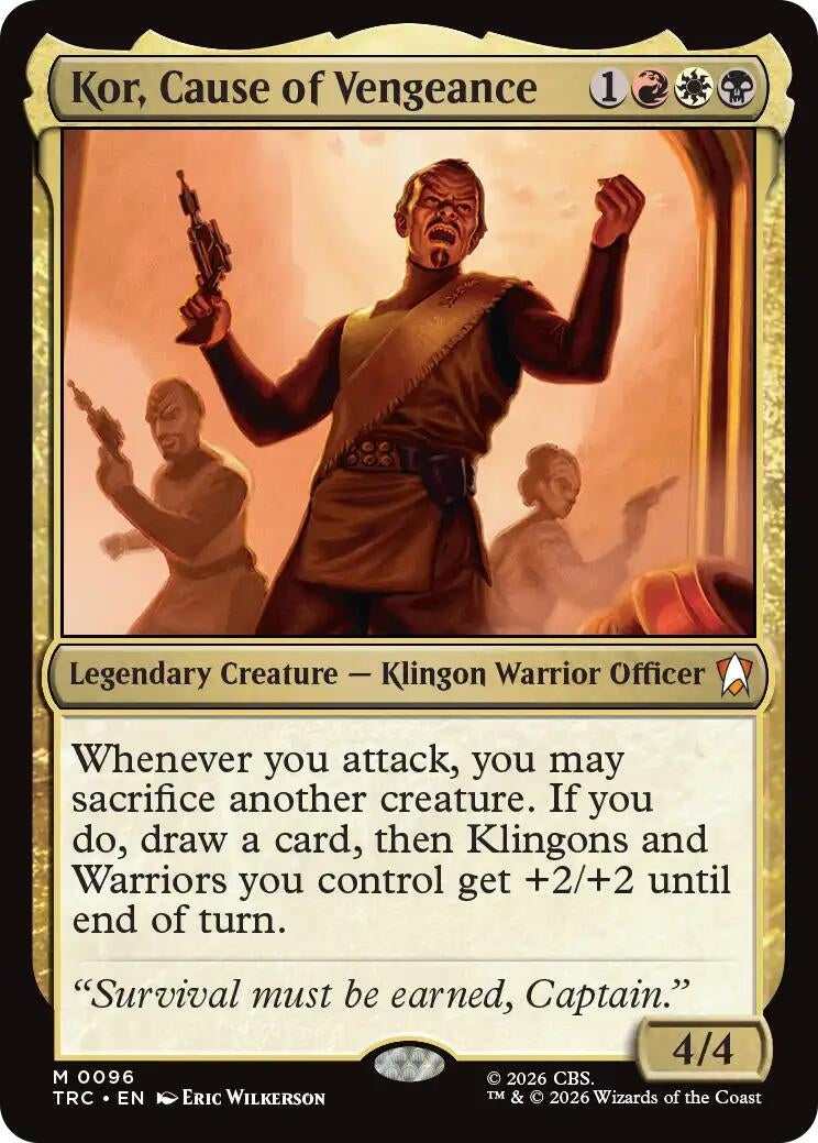 Image for Kor, Cause of Vengeance [Commander: Star Trek] - Magic: The Gathering