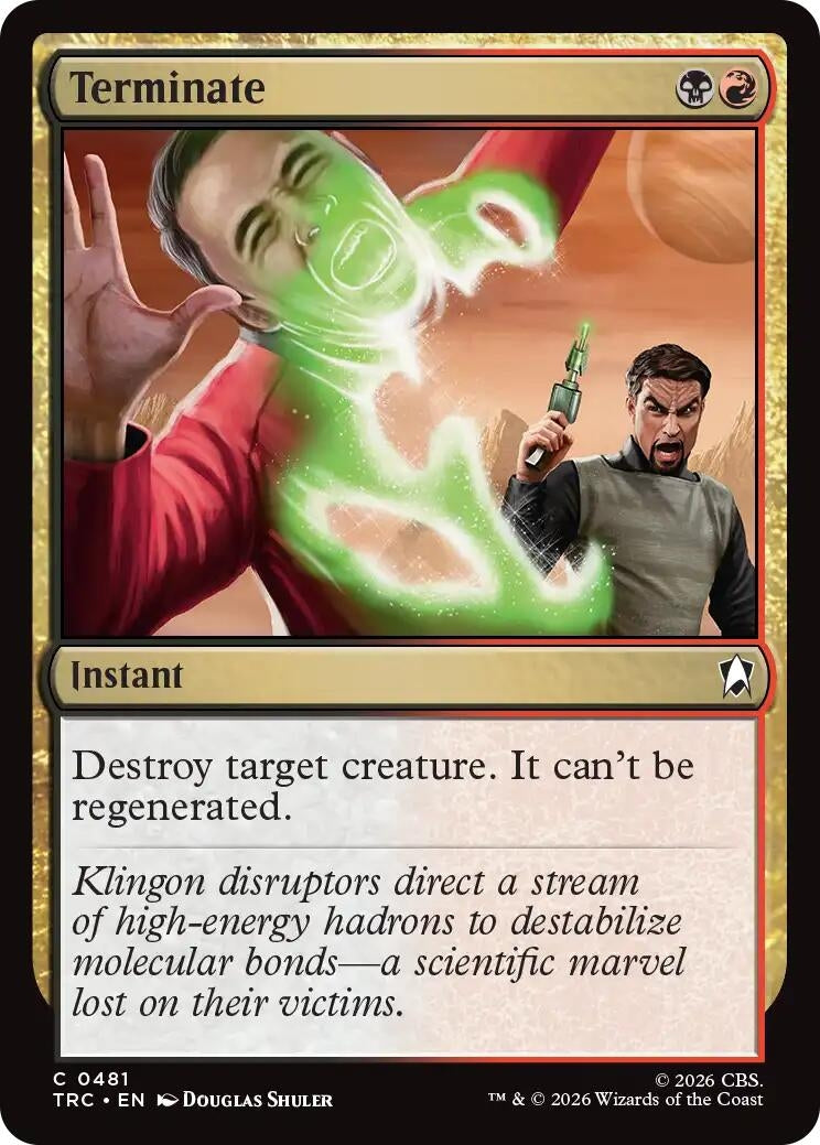 Image for Terminate [Commander: Star Trek] - Magic: The Gathering