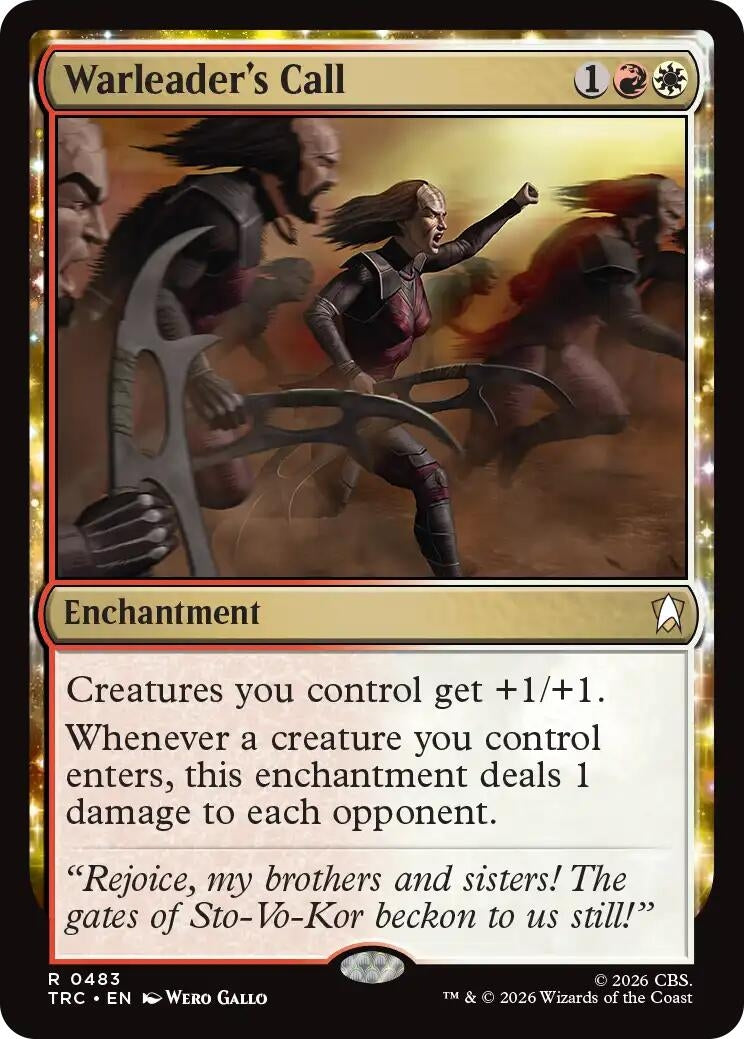 Image for Warleader's Call (Surge Foil) [Commander: Star Trek] - Magic: The Gathering