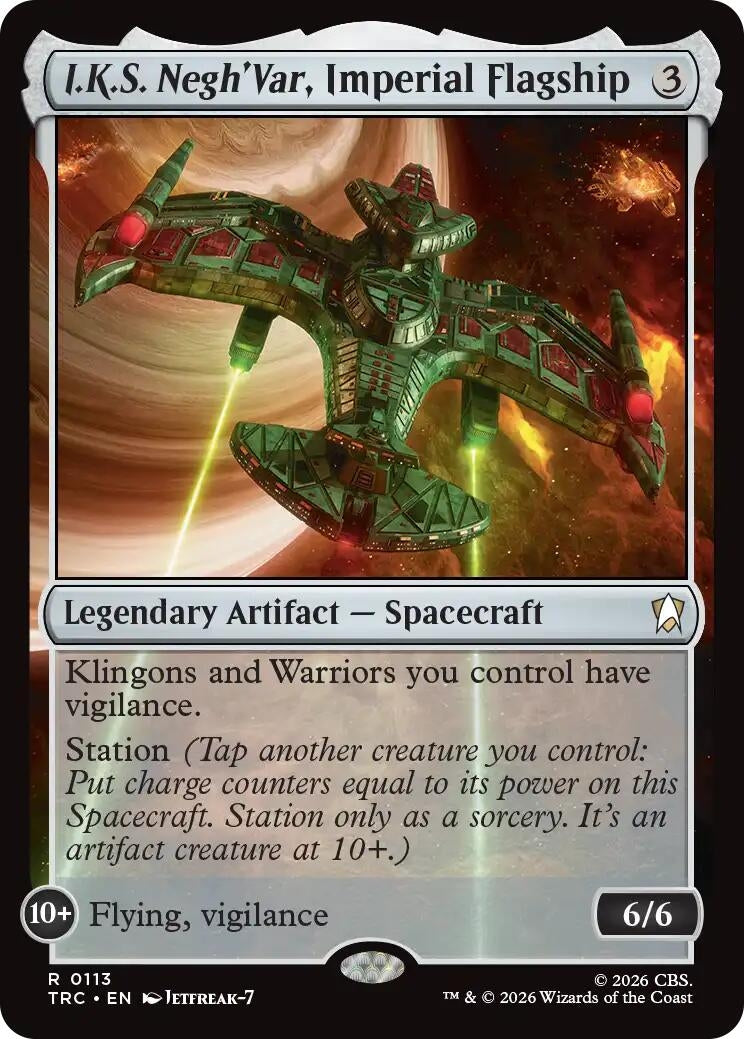 Image for I.K.S. Negh'Var, Imperial Flagship [Commander: Star Trek] - Magic: The Gathering