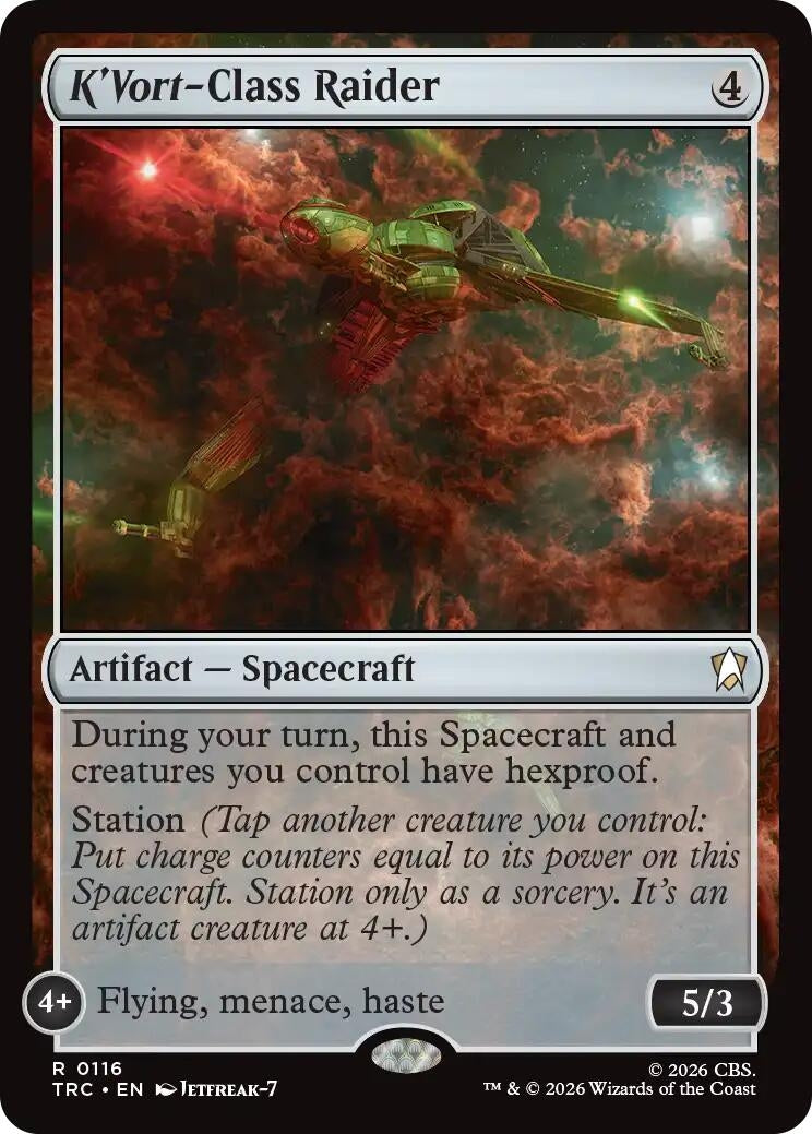 Image for K'Vort-Class Raider (Surge Foil) [Commander: Star Trek] - Magic: The Gathering