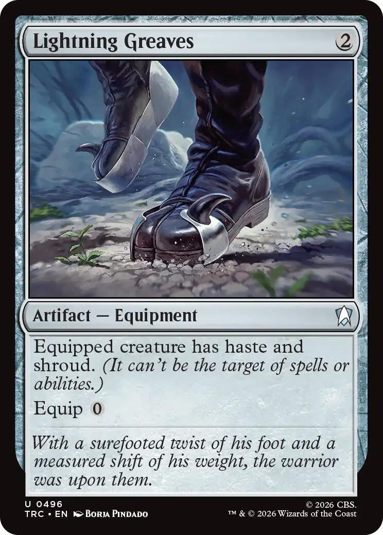Image for Lightning Greaves (Surge Foil) [Commander: Star Trek] - Magic: The Gathering