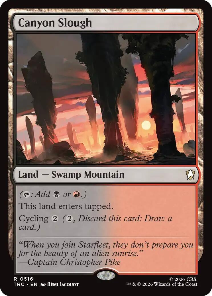 Image for Canyon Slough [Commander: Star Trek] - Magic: The Gathering