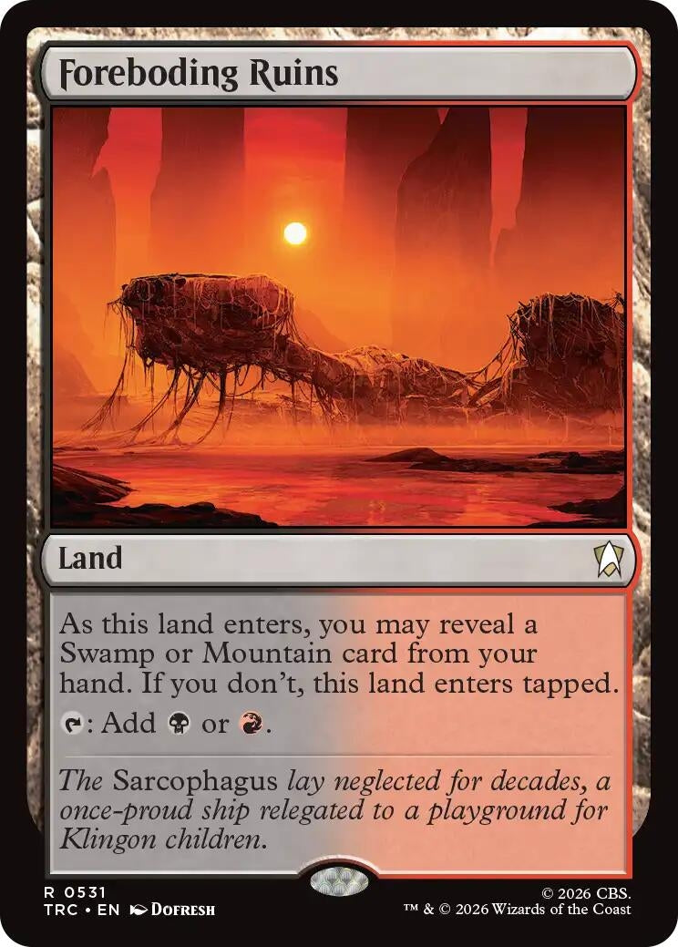 Image for Foreboding Ruins [Commander: Star Trek] - Magic: The Gathering