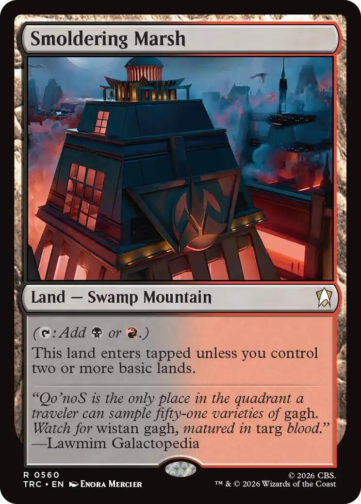 Image for Smoldering Marsh [Commander: Star Trek] - Magic: The Gathering