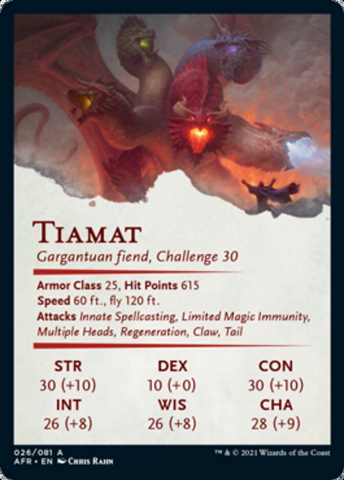Tiamat Art Card (26) [Art Series: Adventures in the Forgotten Realms]