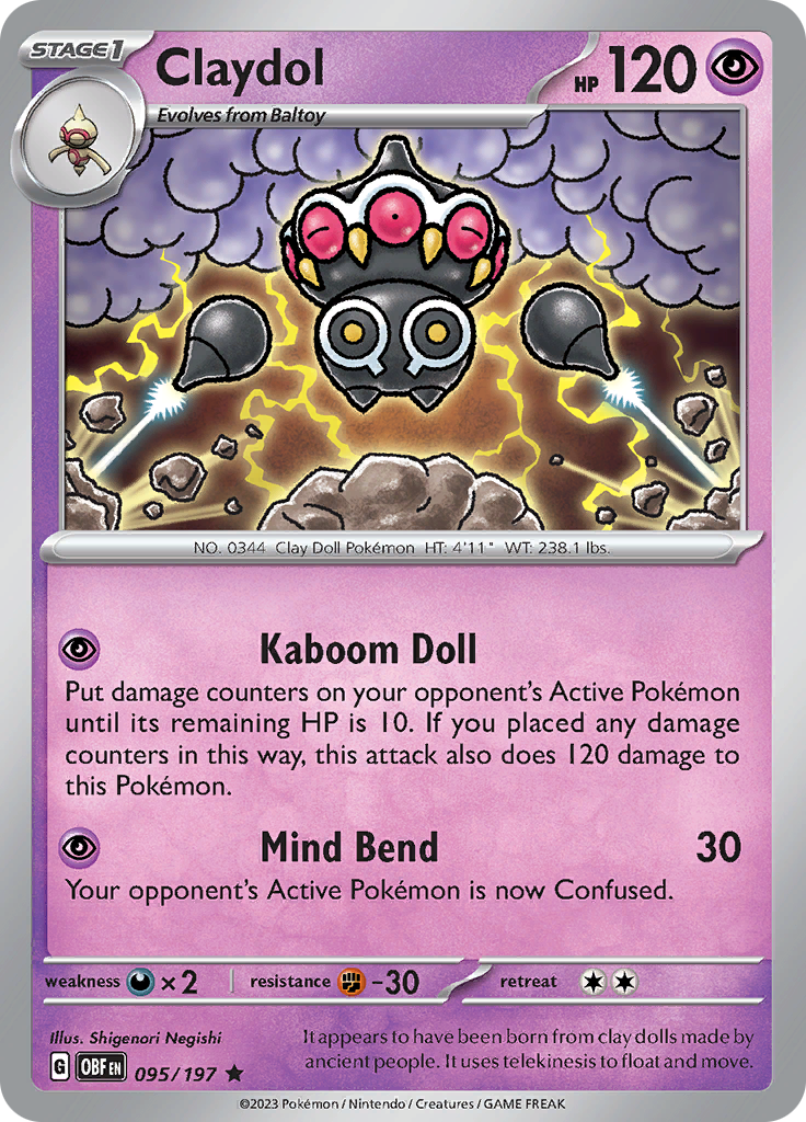 Claydol (095/197) [SV03: Obsidian Flames]