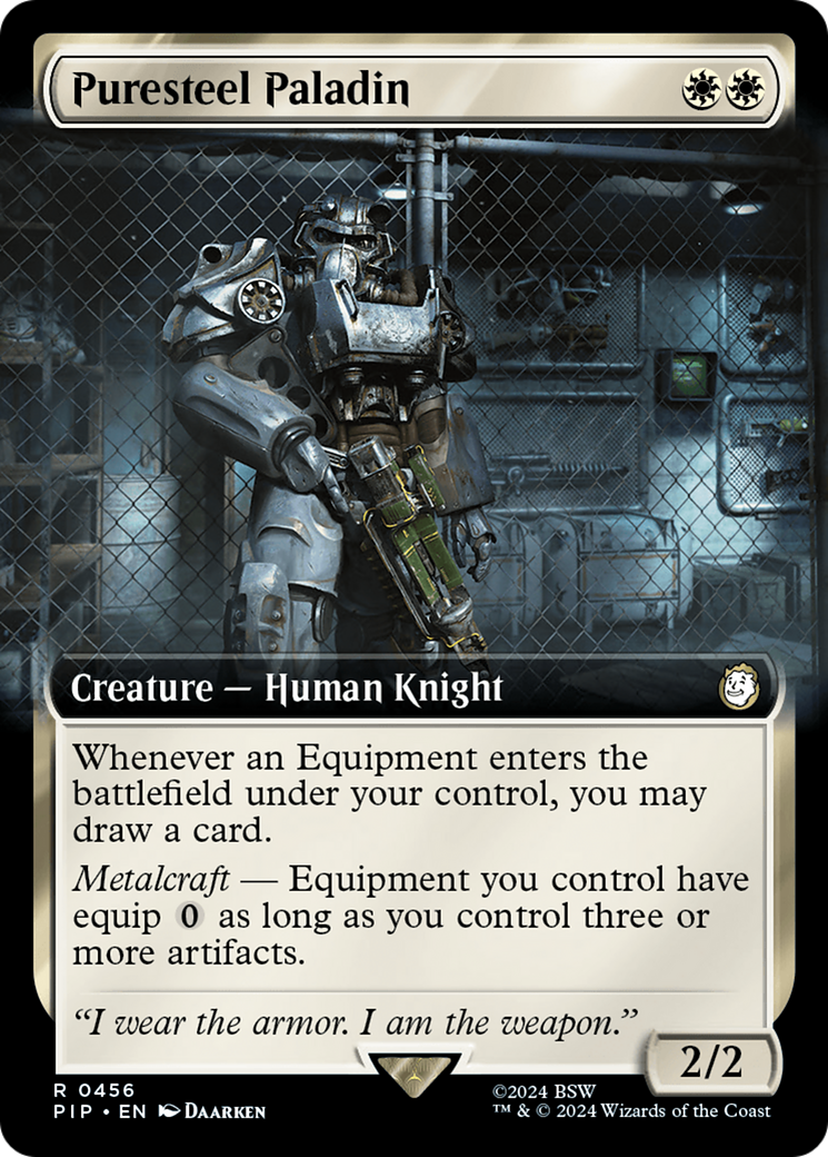Puresteel Paladin (Extended Art) (456) [Universes Beyond: Fallout]