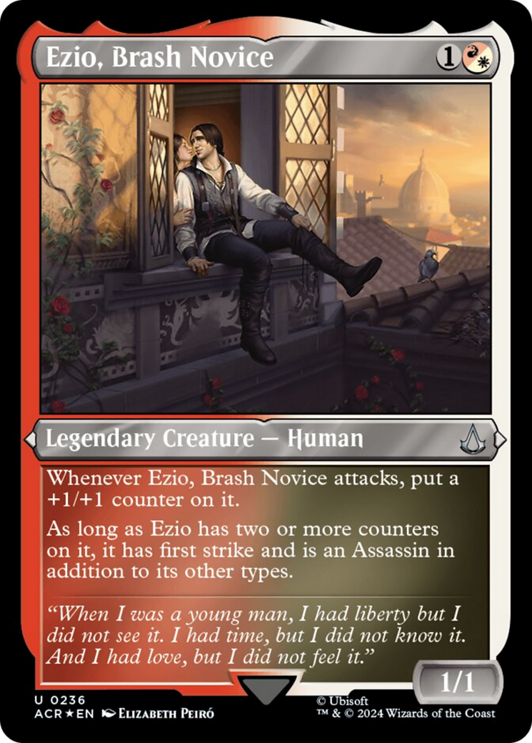 Ezio, Brash Novice (Foil Etched) (236) [Universes Beyond: Assassin's Creed]