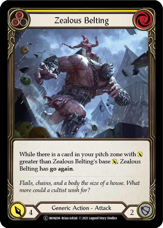 Zealous Belting (Yellow) (MON294) [Monarch]