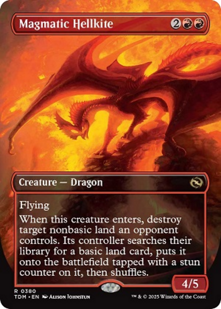 Magmatic Hellkite (Borderless) (380) [Tarkir: Dragonstorm]