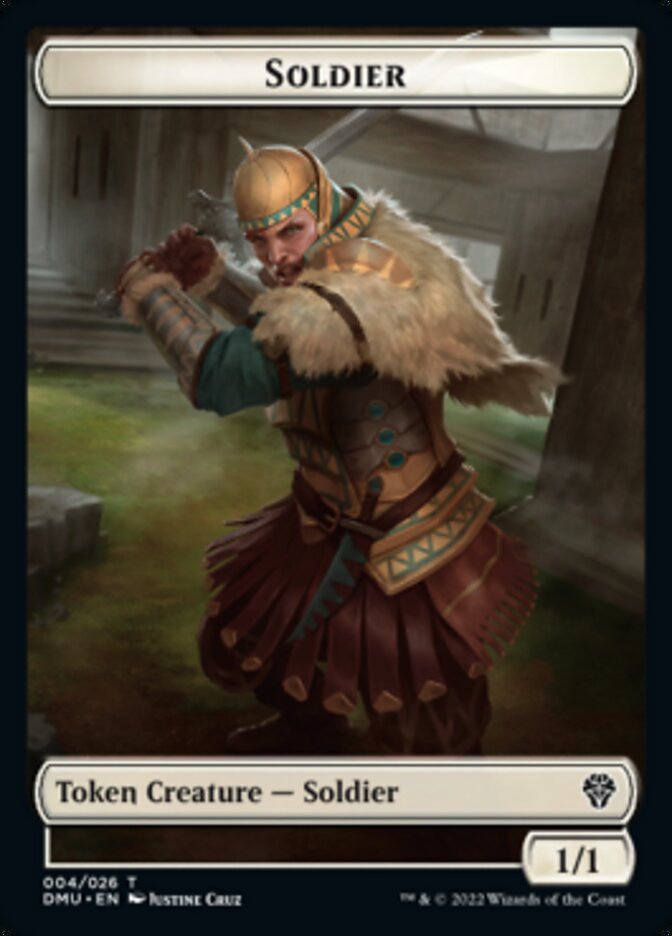 Soldier // Sand Warrior Double-Sided Token (4 // 20) [Dominaria United]
