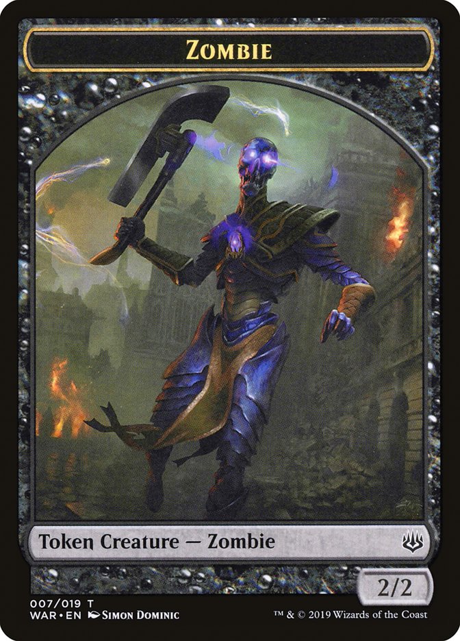 Zombie Token (7) [War of the Spark]