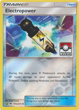 Electropower - 172a/214 (Pokemon League) (172a/214) [League & Championship Cards]