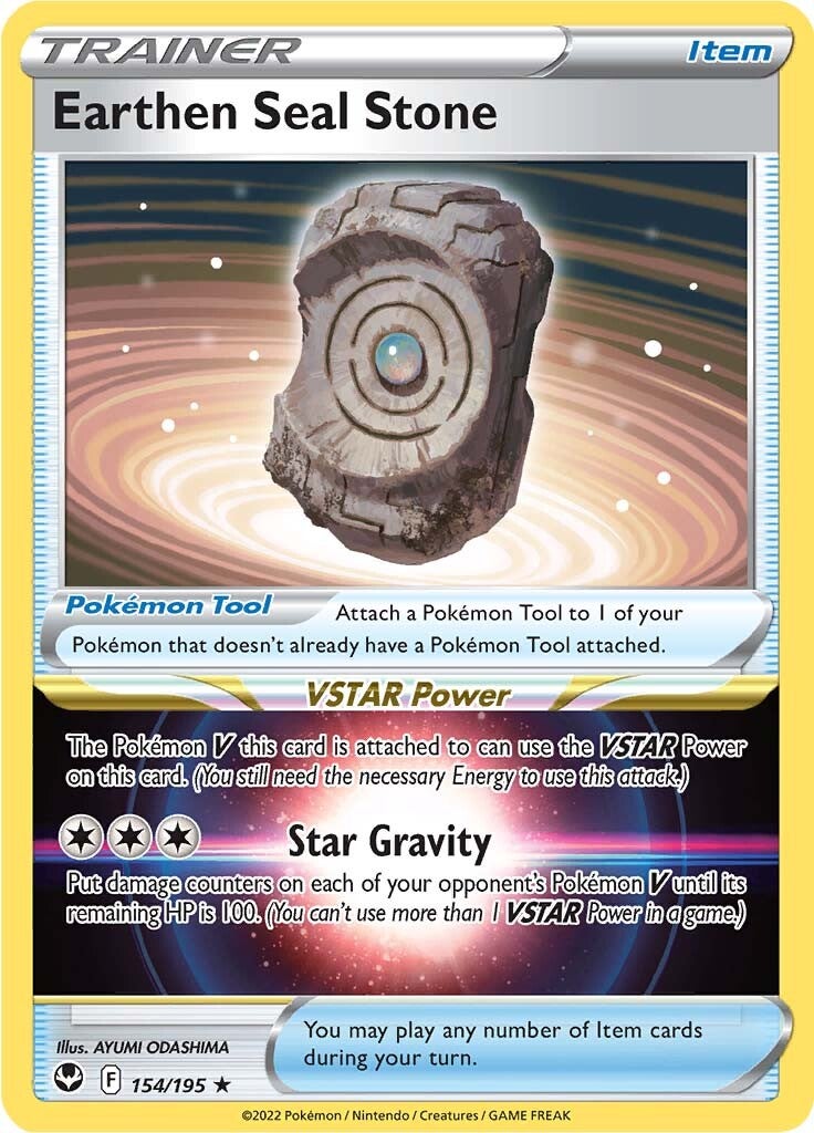 Earthen Seal Stone (154/195) [SWSH12: Silver Tempest]