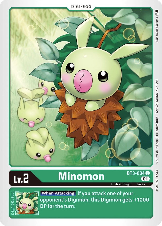 Minomon (Winner Pack X Record) (BT3-004 U) [Release Special Booster 1.0]