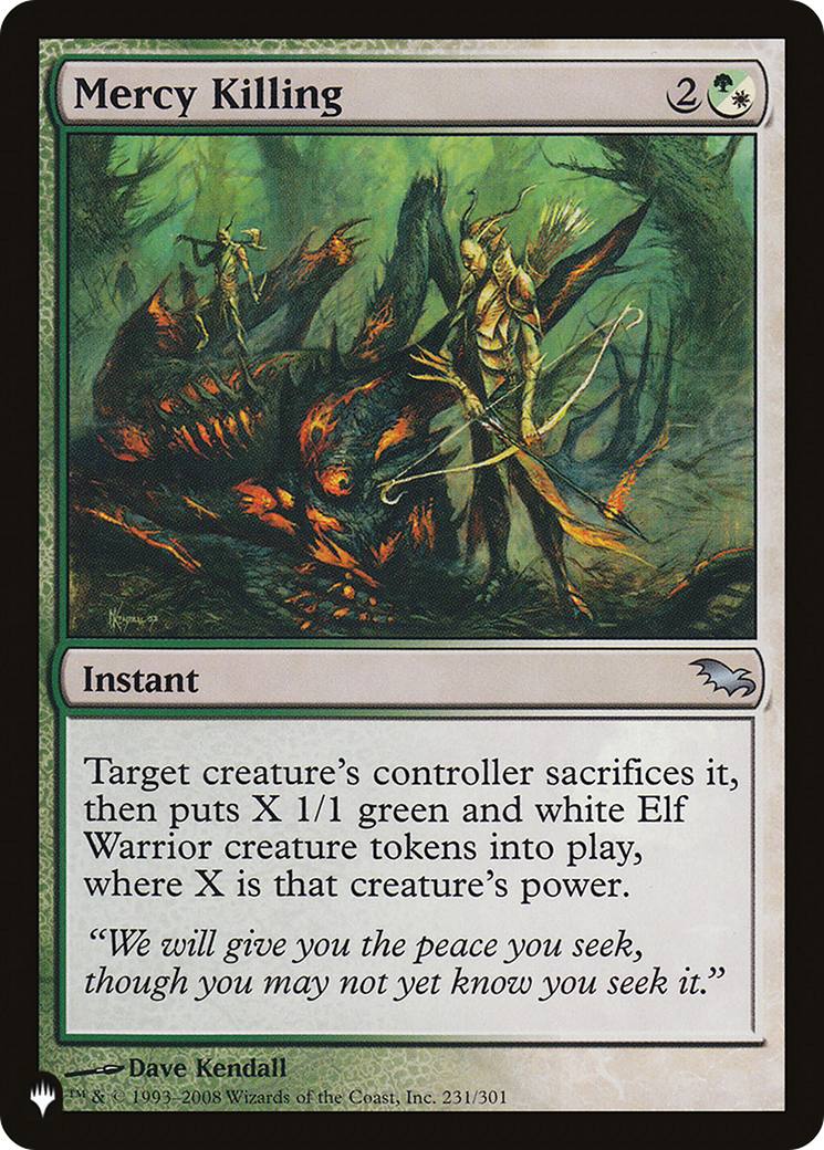 Mercy Killing (231/301) [The List Reprints]