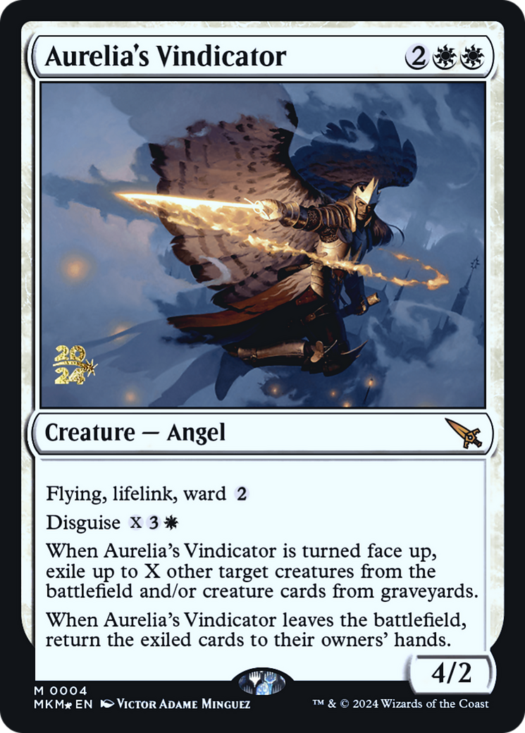Aurelia's Vindicator (4) [Prerelease Cards]