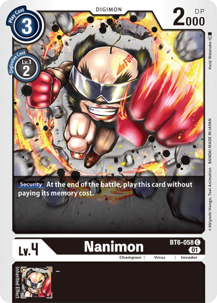 Nanimon (BT6-058 C) [Double Diamond]