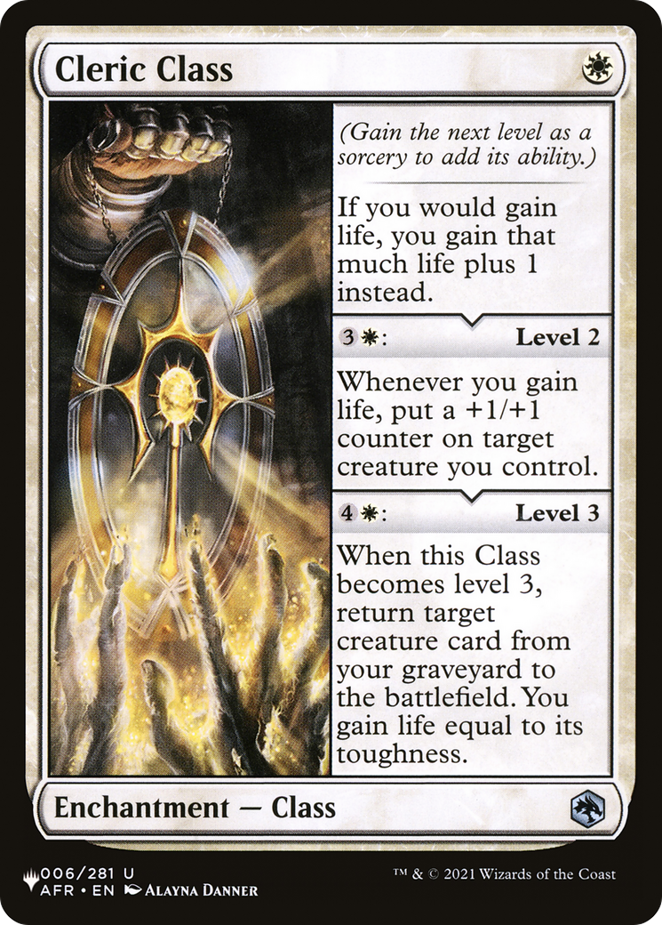Cleric Class (006/281) [The List Reprints]