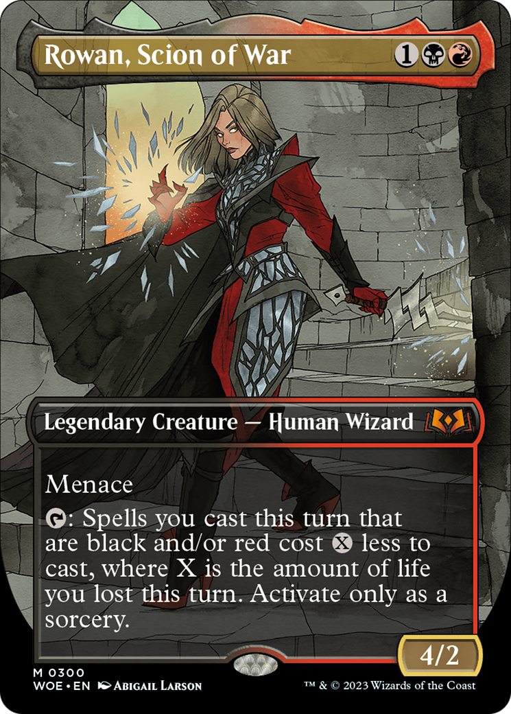 Rowan, Scion of War (Borderless) (300) [Wilds of Eldraine]