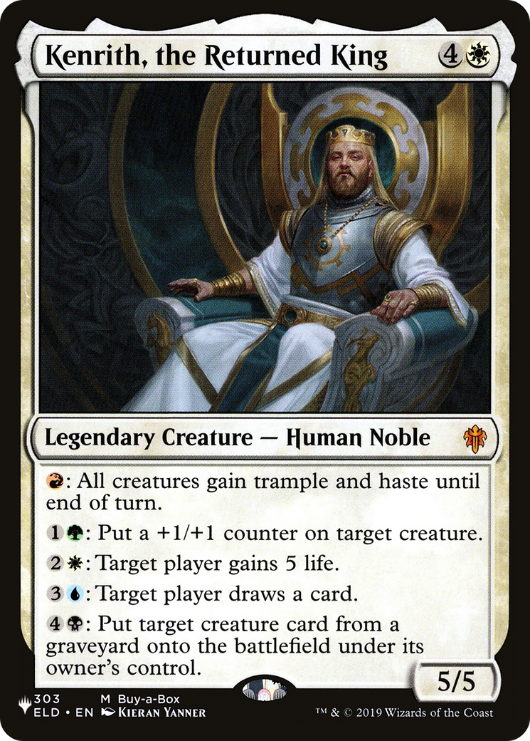Kenrith, the Returned King (303/269) [The List Reprints]
