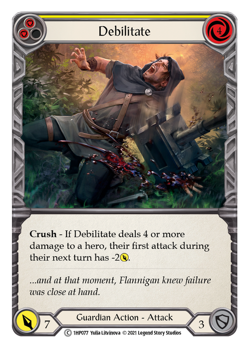 Debilitate (Yellow) [1HP077] (History Pack 1)