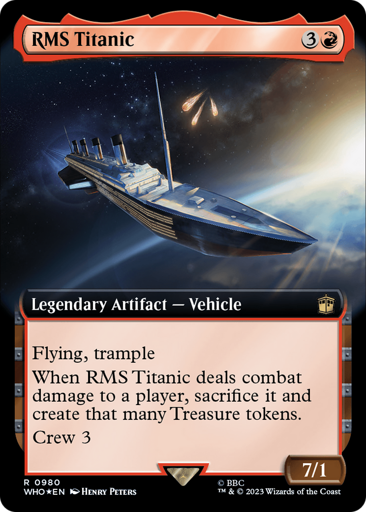 RMS Titanic (Extended Art) (Surge Foil) (980) [Universes Beyond: Doctor Who]