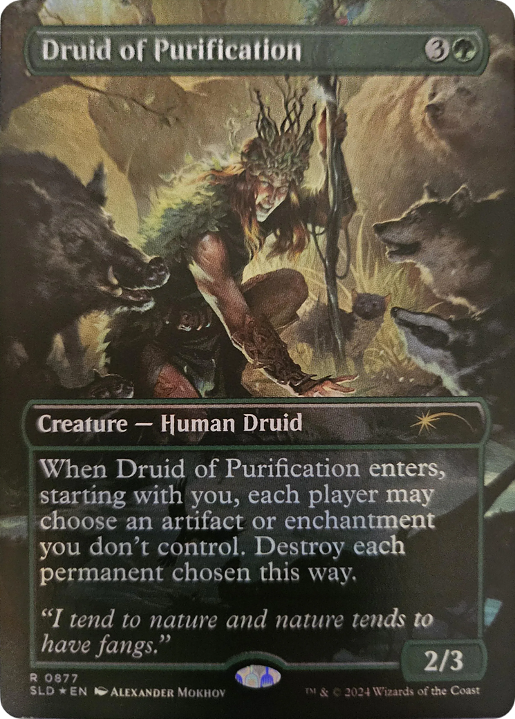 Druid of Purification (Rainbow Foil) (877) [Secret Lair Drop Series]