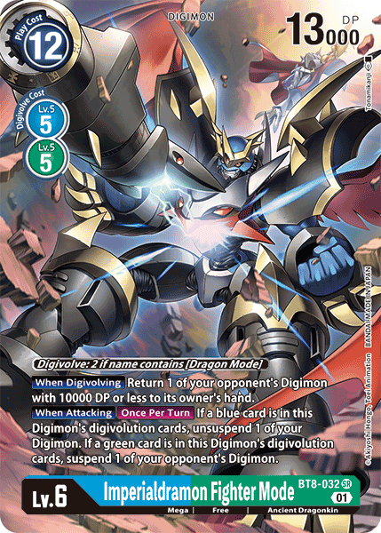 Imperialdramon Fighter Mode (Alternate Art) (BT8-032 SR) [New Awakening]