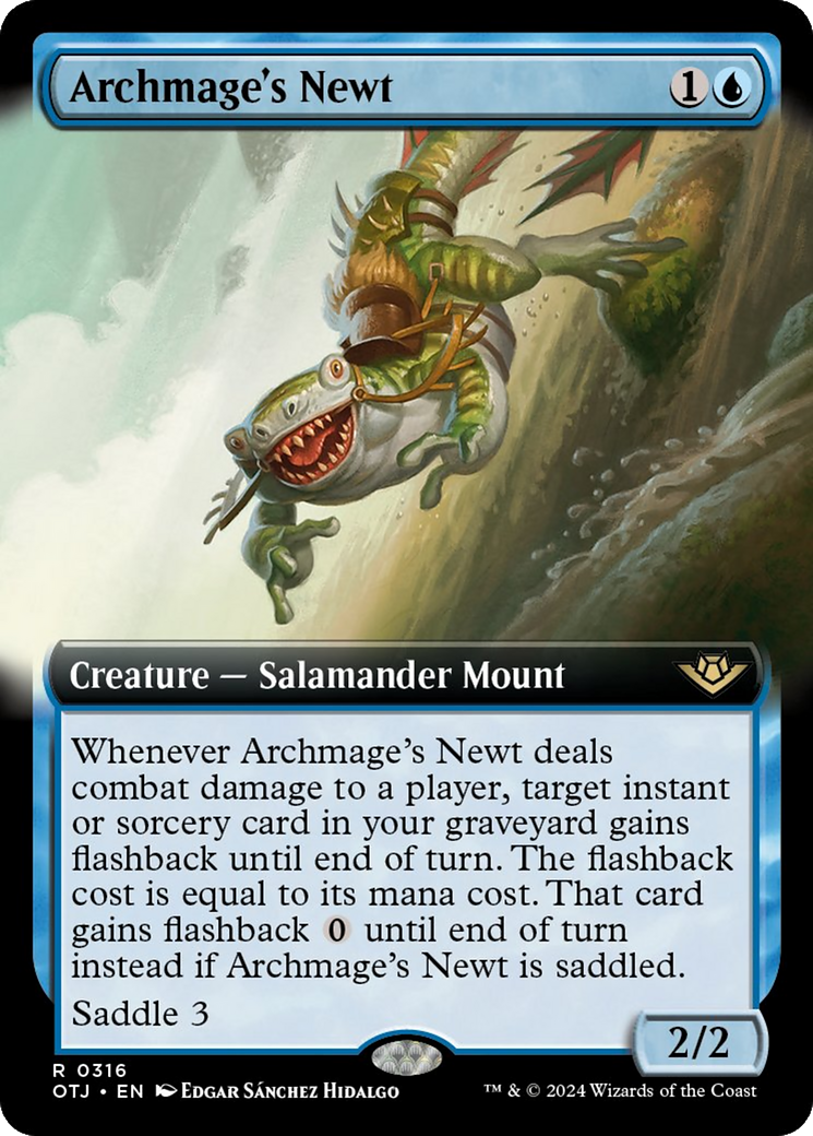 Archmage's Newt (Extended Art) (316) [Outlaws of Thunder Junction]