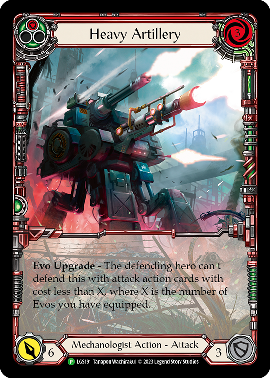Heavy Artillery (Red) - LGS191 (LGS191) [Flesh and Blood: Promo Cards]