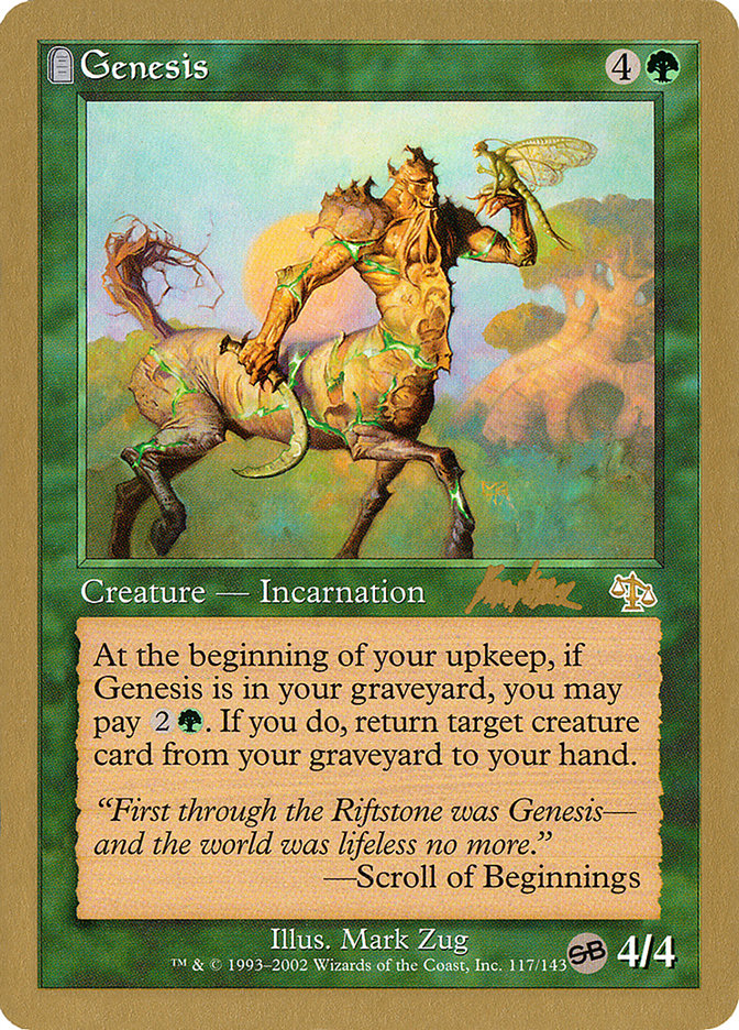 Genesis - 2002 Brian Kibler (JUD) (SB) [World Championship Decks]