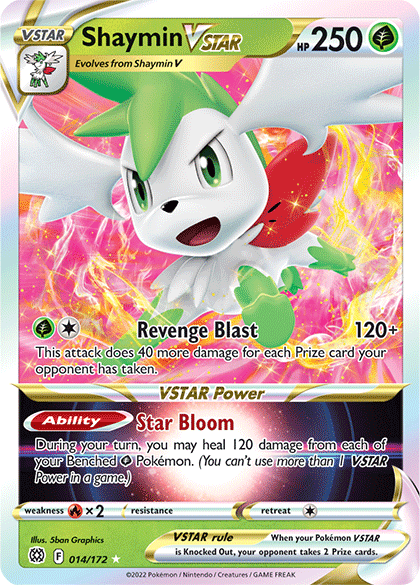 Shaymin VSTAR (014/172) [SWSH09: Brilliant Stars]