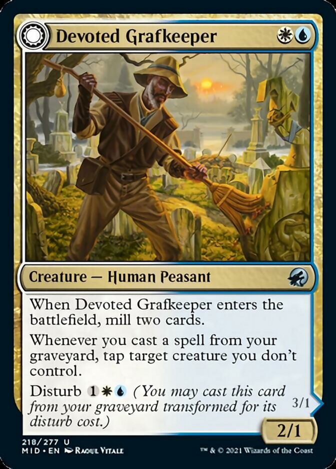 Devoted Grafkeeper (218) [Innistrad: Midnight Hunt]
