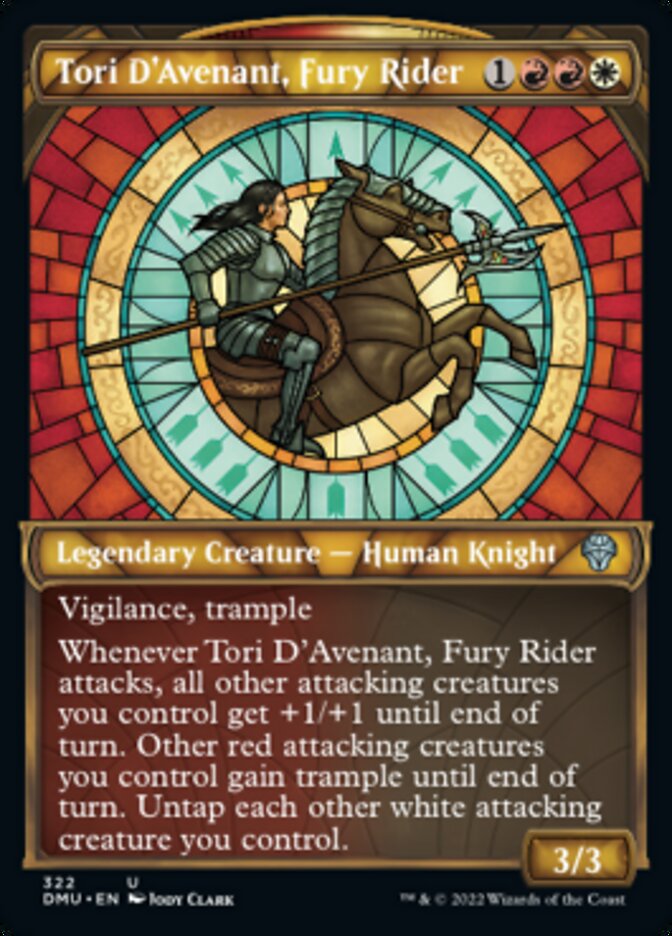 Tori D'Avenant, Fury Rider (Showcase) (322) [Dominaria United]