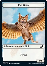 Cat Bird // Human Soldier (004) Double-Sided Token (2 // 4) [Ikoria: Lair of Behemoths]