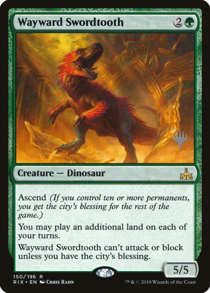 Wayward Swordtooth (150) [Promo Pack: Core Set 2020]
