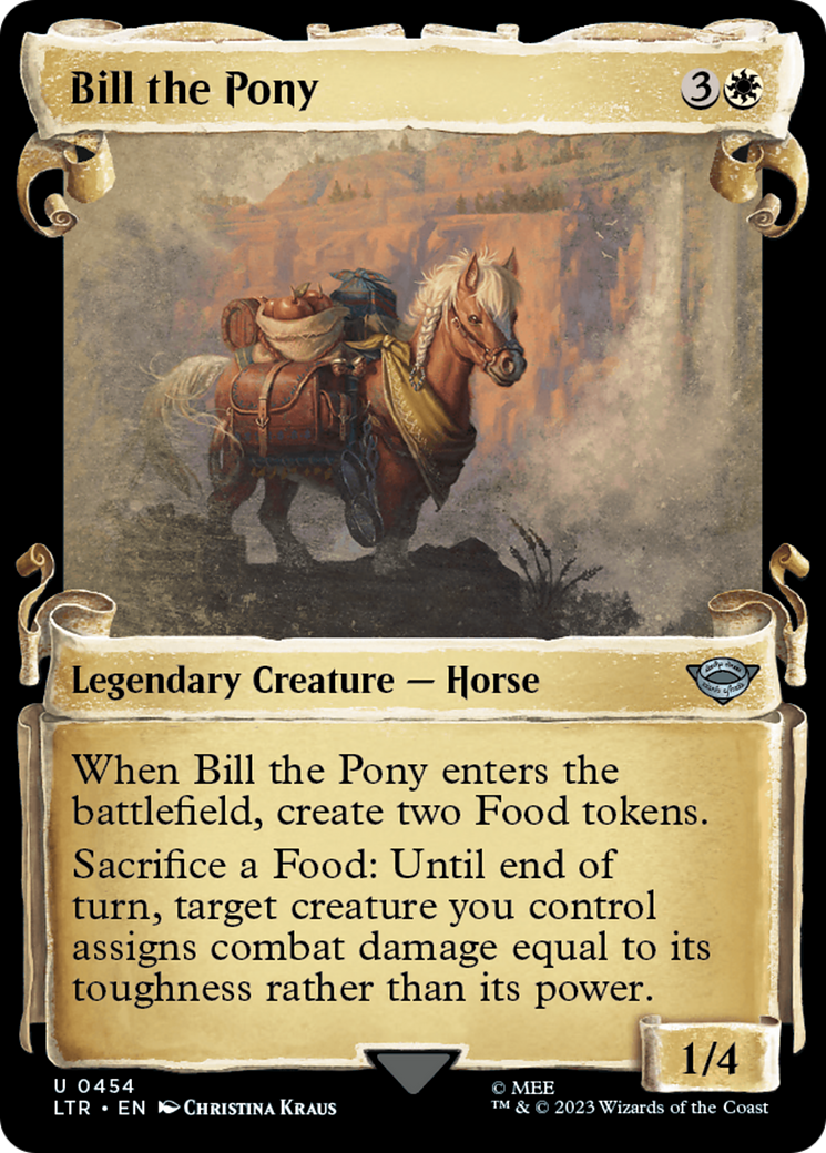 Bill the Pony (Showcase Scrolls) (454) [Universes Beyond: The Lord of the Rings: Tales of Middle-earth]