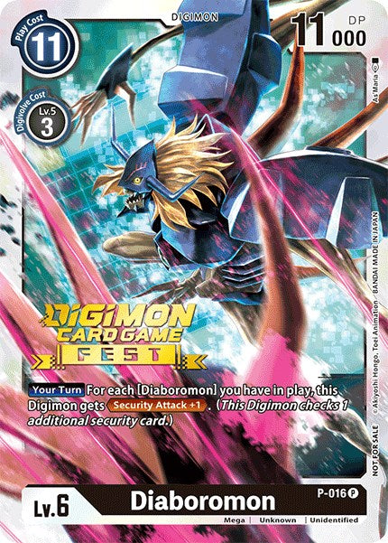 Diaboromon - P-016 (Digimon Card Game Fest 2022) (P-016 P) [Digimon Promotion Cards]