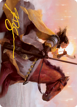 Sunrise Cavalier Art Card (Gold-Stamped Signature) (69) [Art Series: Innistrad: Midnight Hunt]